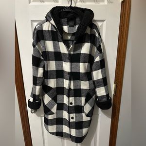 Buffalo Check Black and Shacket Size Medium